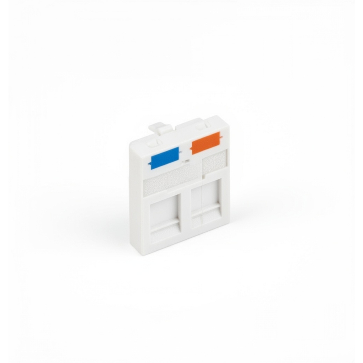 Лицевая панель NTSS PREMIUM, 45х45 мм, для 2 модулей Keystone, со шторкой